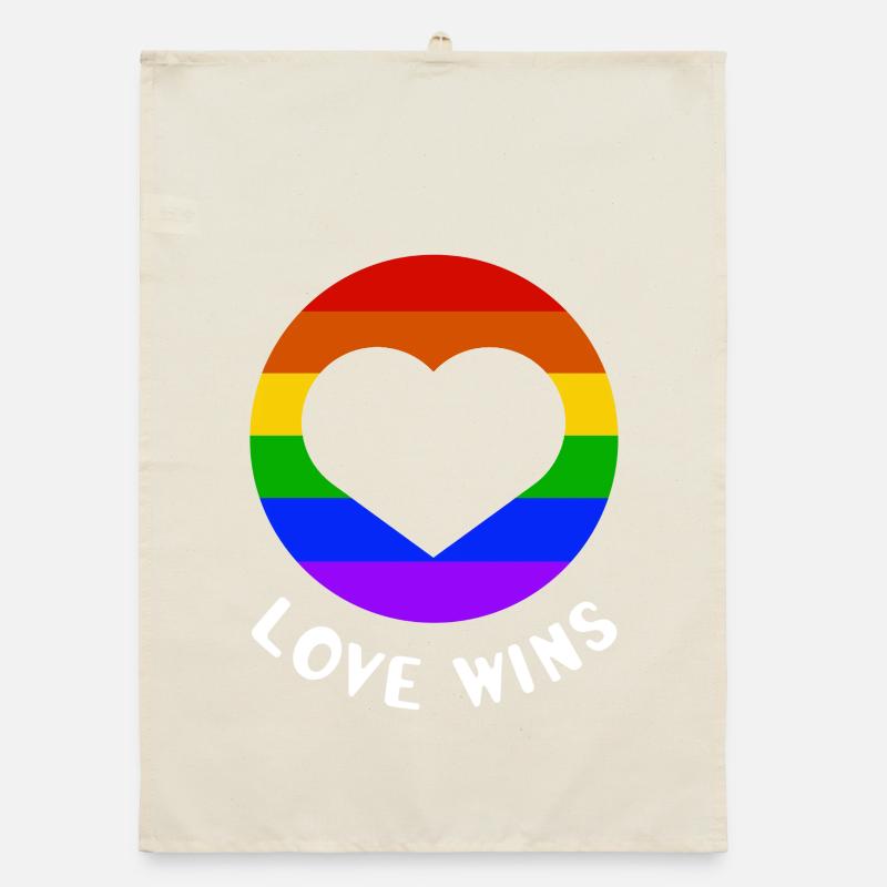 Liebe siegt Organic Geschirrtuch