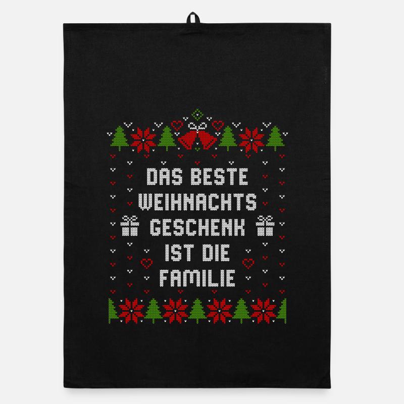Das beste Weihnachtsgeschenk ist die Familie Organic Geschirrtuch