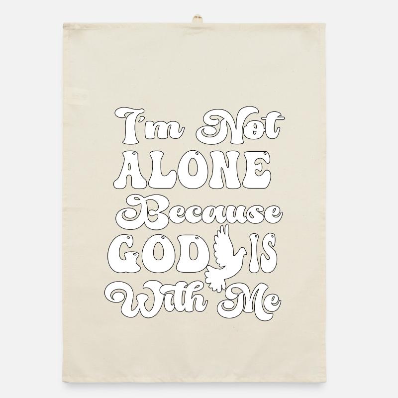 Im Not Alone Organic dish towel