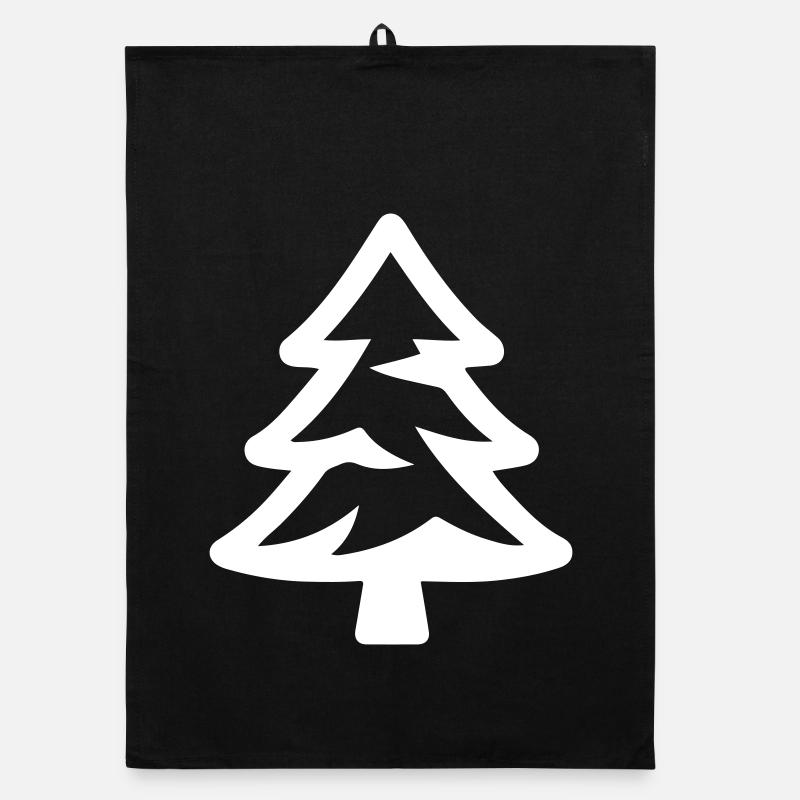 Sapin des forêts symbole de conifères Torchon bio