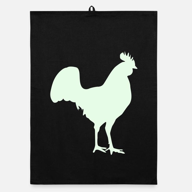 Silhouette du coq Torchon bio