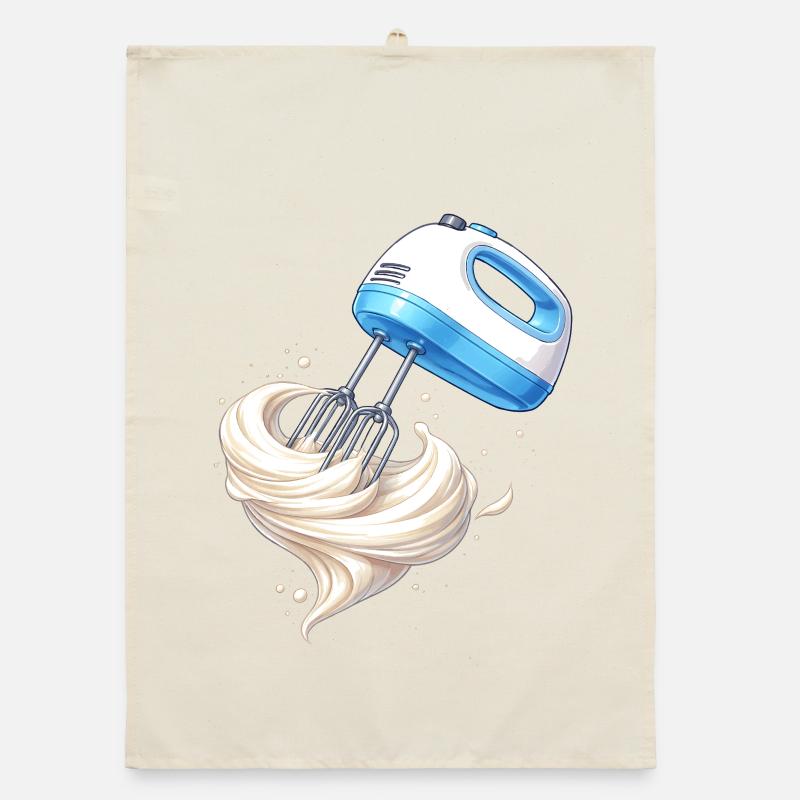 Conception de la batteuse à main à la crème fouettée Torchon bio