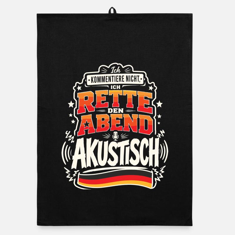 Ich rette den Abend akustisch Organic Geschirrtuch