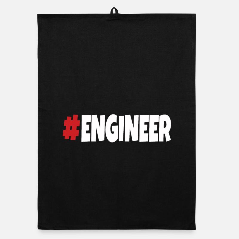 #engineer red&white Organic dish towel