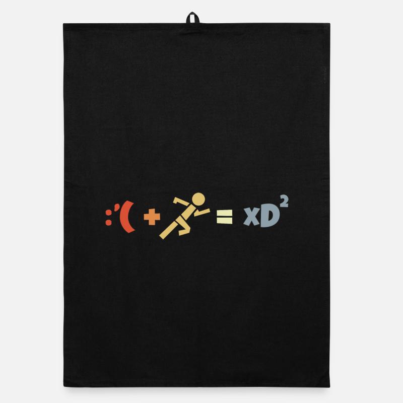Funny running formula Organic dish towel