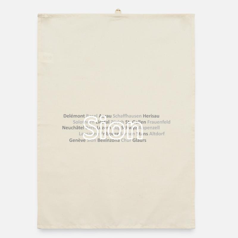 Schweizer Städte Sion Organic Geschirrtuch