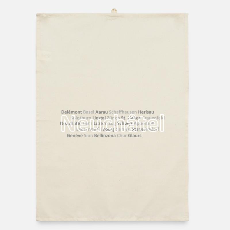 Schweizer Städte Neuchatel Organic Geschirrtuch