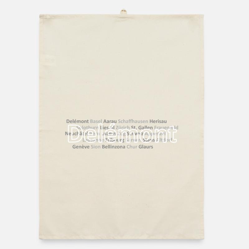 Schweizer Städte Delemont Organic Geschirrtuch