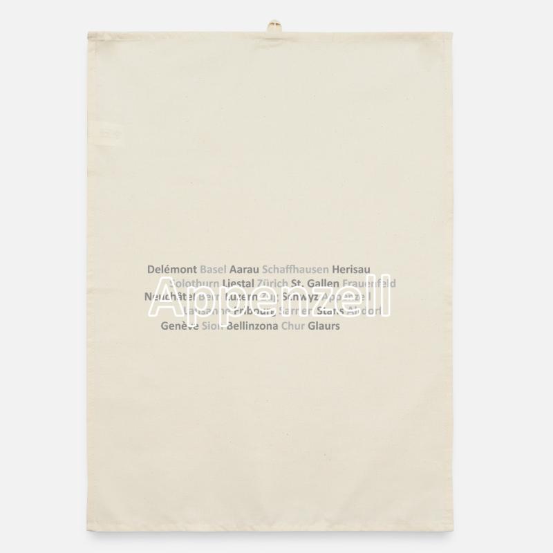 Schweizer Städte Appenzell Organic Geschirrtuch