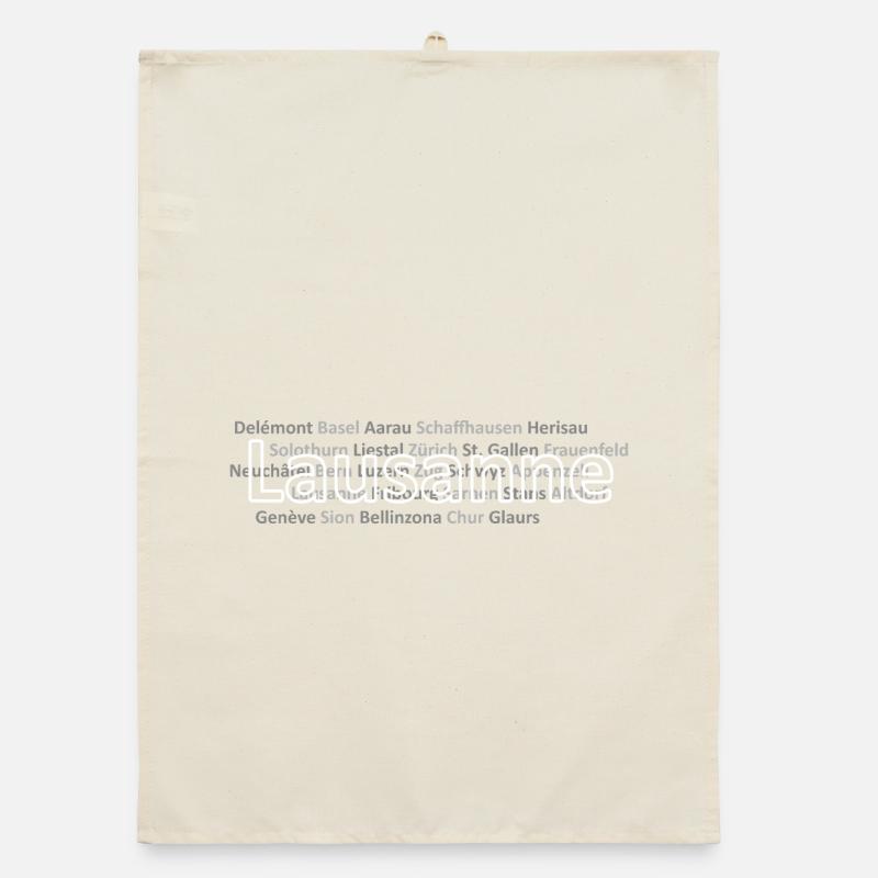 Schweizer Städte Lausanne Organic Geschirrtuch