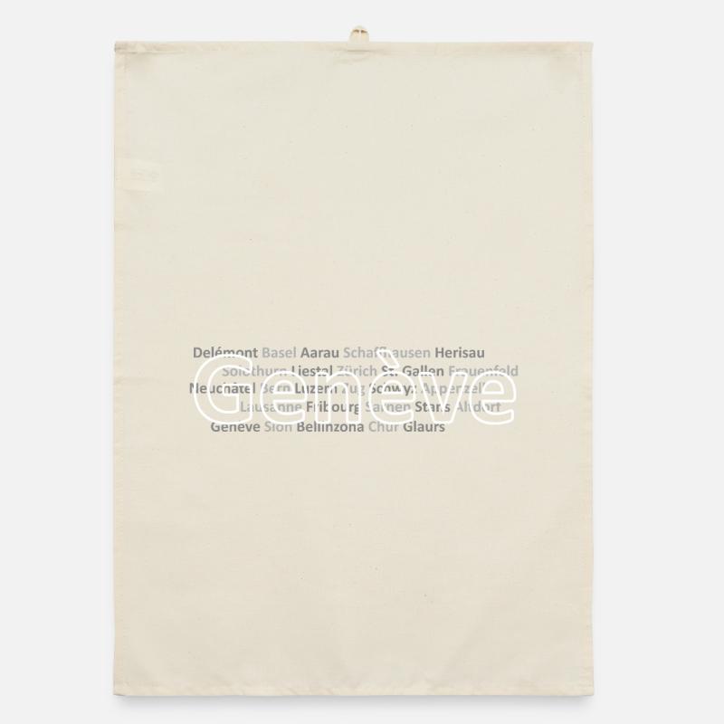 Schweizer Städte Genève Organic Geschirrtuch