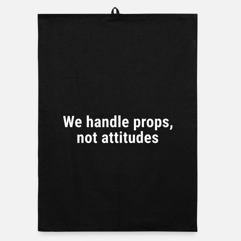 Nous manipulons les accessoires, pas les attitudes blanches - Torchon bio - noir