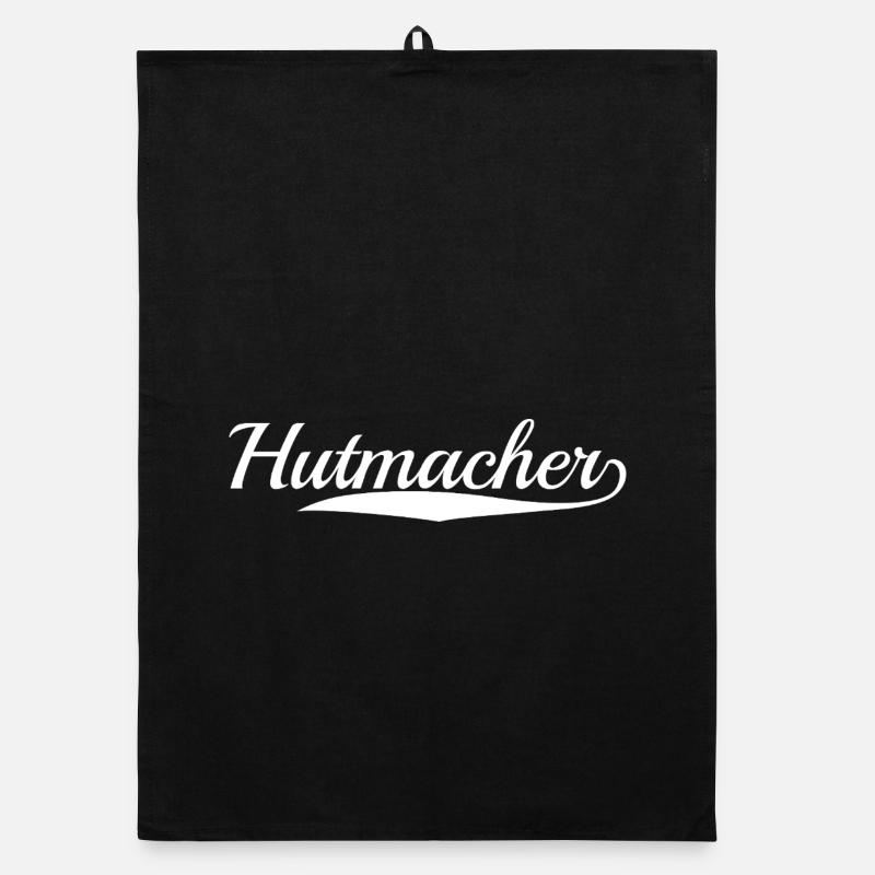 Hutmacher Modisten Beruf weiss Organic Geschirrtuch