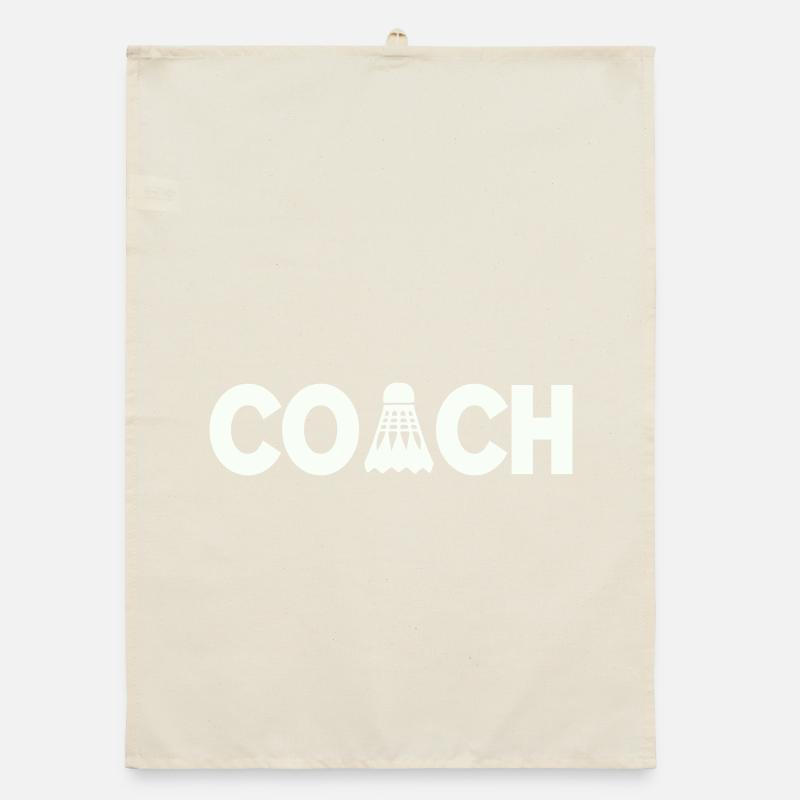 Badminton Coach Organic dish towel