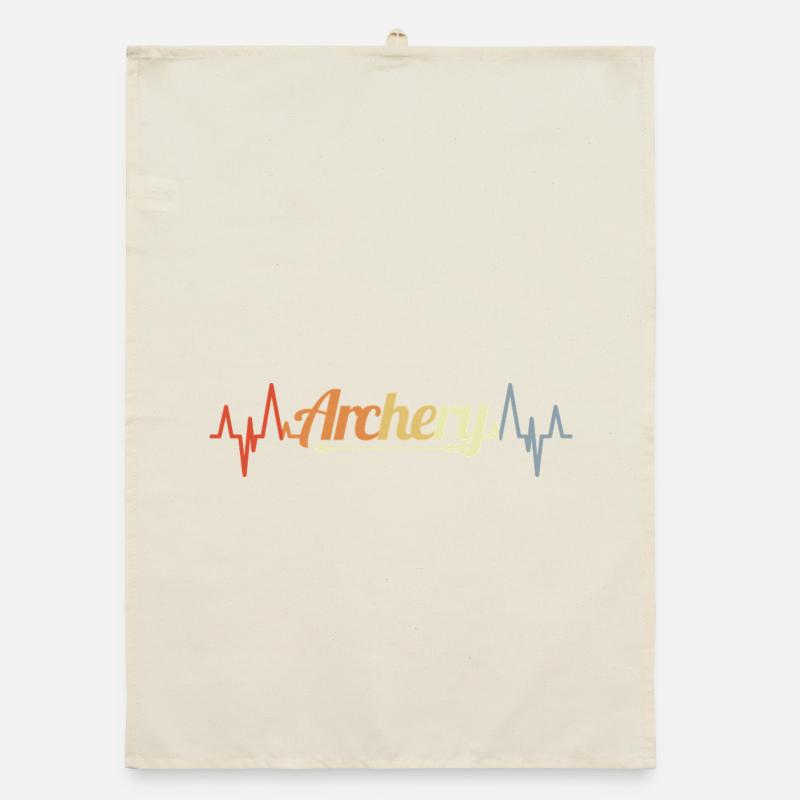 Archery Heartbeat Organic dish towel