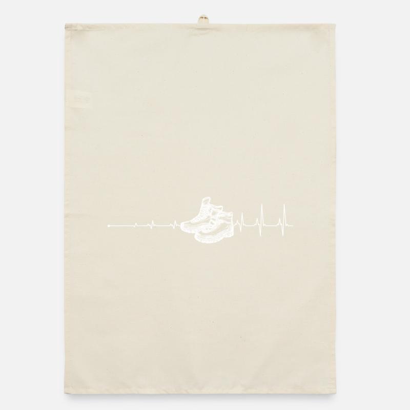 Sneaker Pulse Print Organic Geschirrtuch
