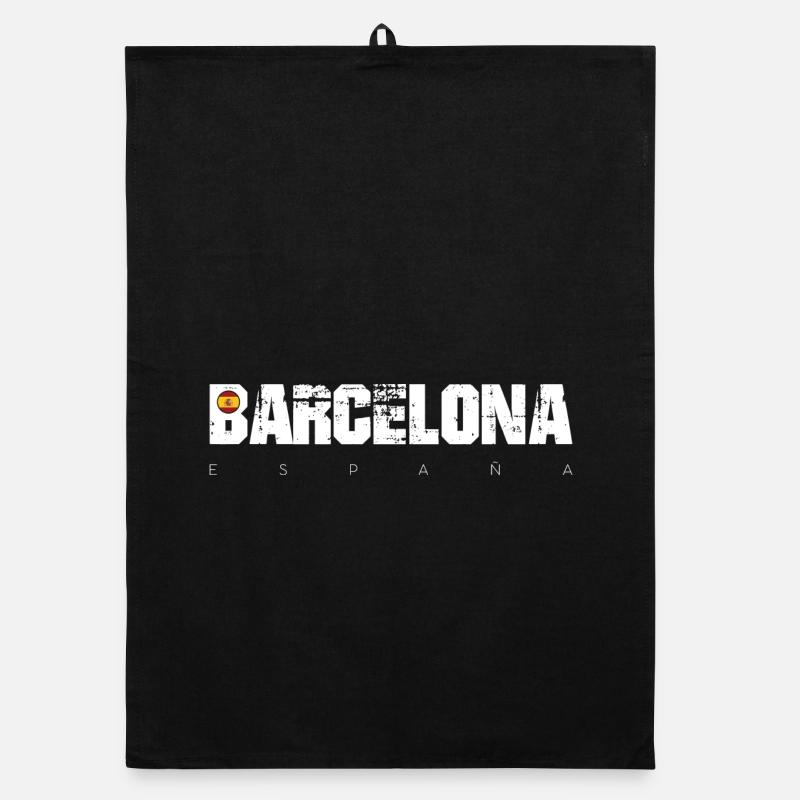 Barcelona Bold Distressed Typ Organic Geschirrtuch