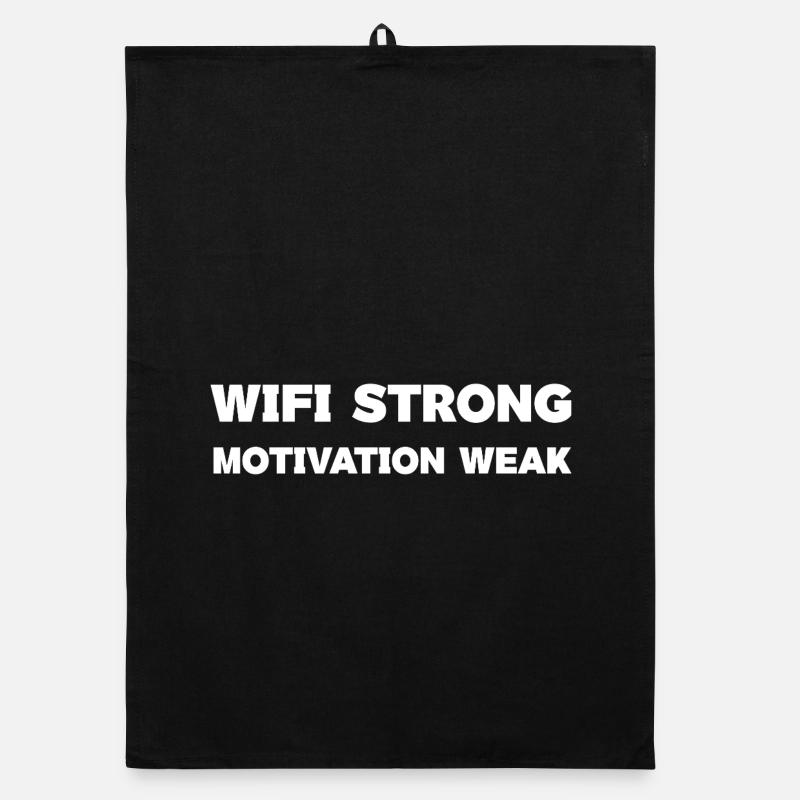 Gras WET STRONG Motivation Print Torchon bio