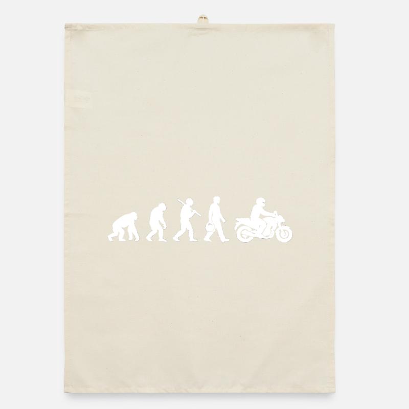 Evolution zum Motorrad Organic Geschirrtuch