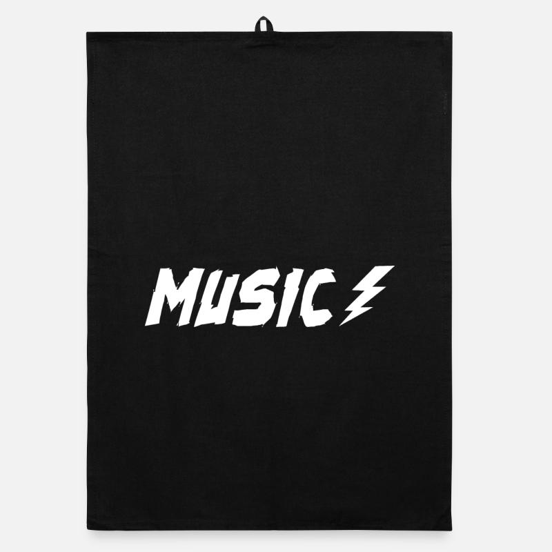 Music with bolt Organic dish towel