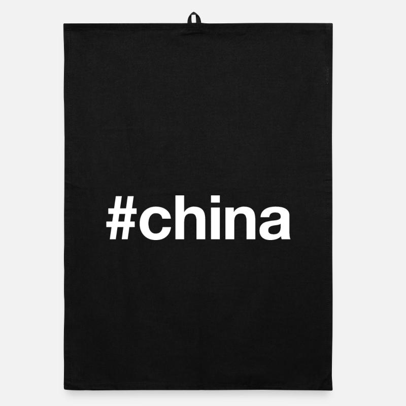 CHINE Hashtag Torchon bio
