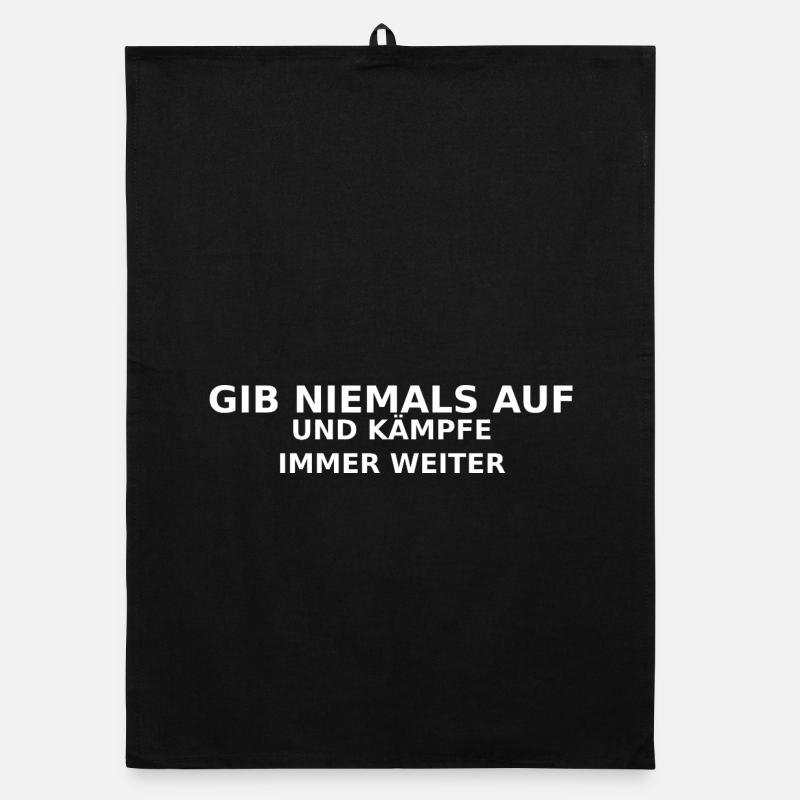 Gib Niemals Auf: Weiterkämpfen Organic Geschirrtuch
