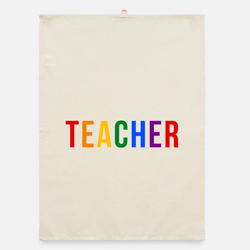 Style typographique des enseignants LGBTQ Pride dans le look des années 90 Torchon bio