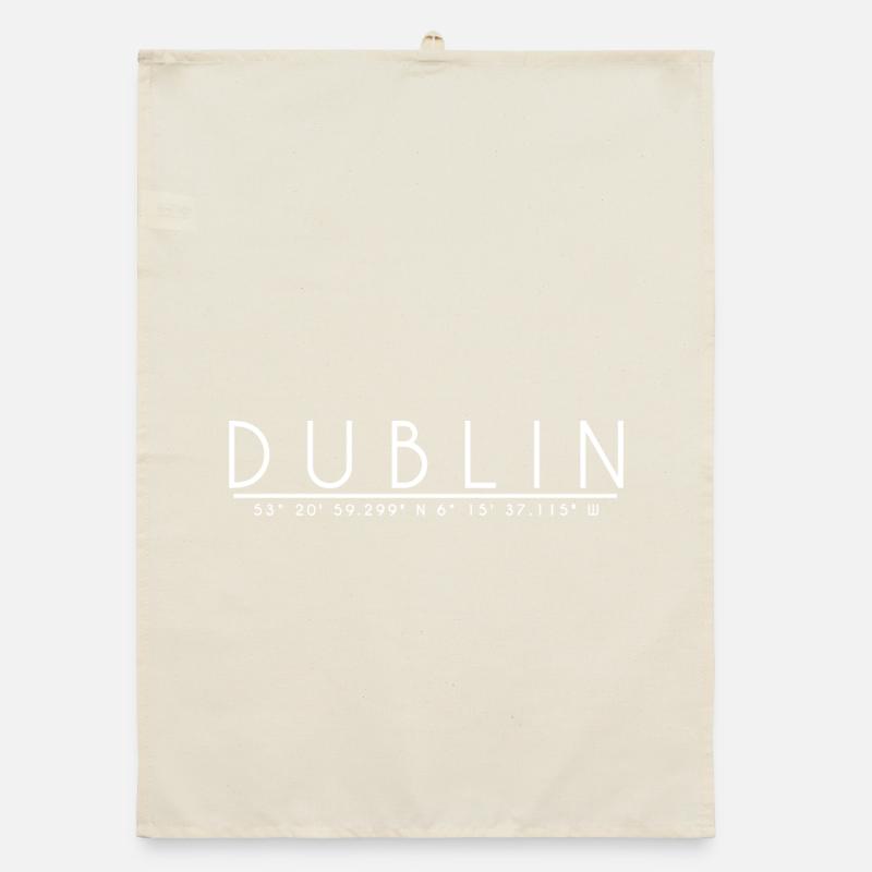 Conception des coordonnées de DUBLIN Torchon bio