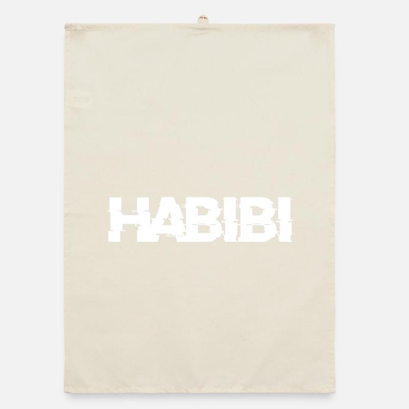 Lettrage Habibi Torchon bio