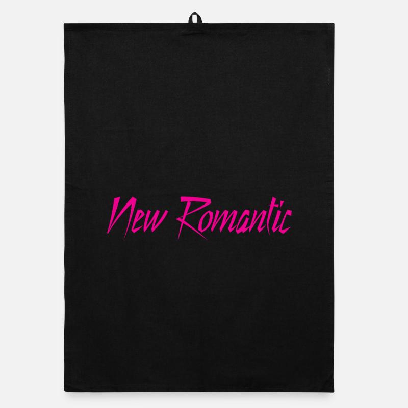 New Romantic - Organic Geschirrtuch - Schwarz