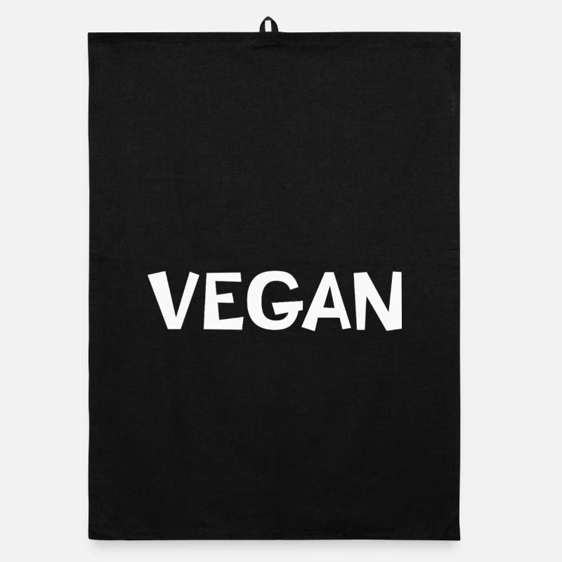 Vegan - Organic Geschirrtuch - Schwarz