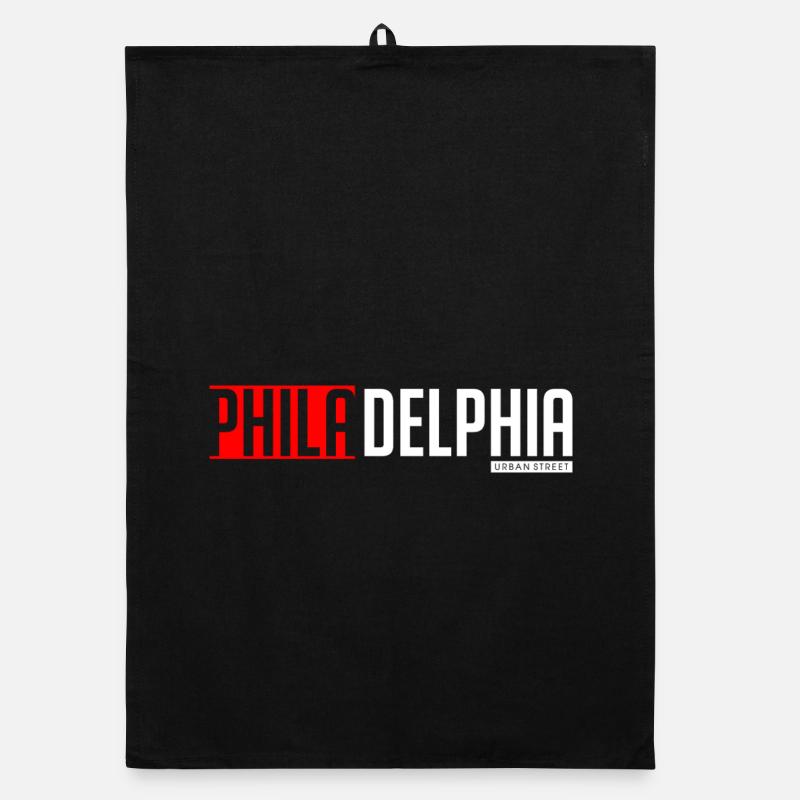 Conception colorée basée sur du texte de Philly et Delta Torchon bio
