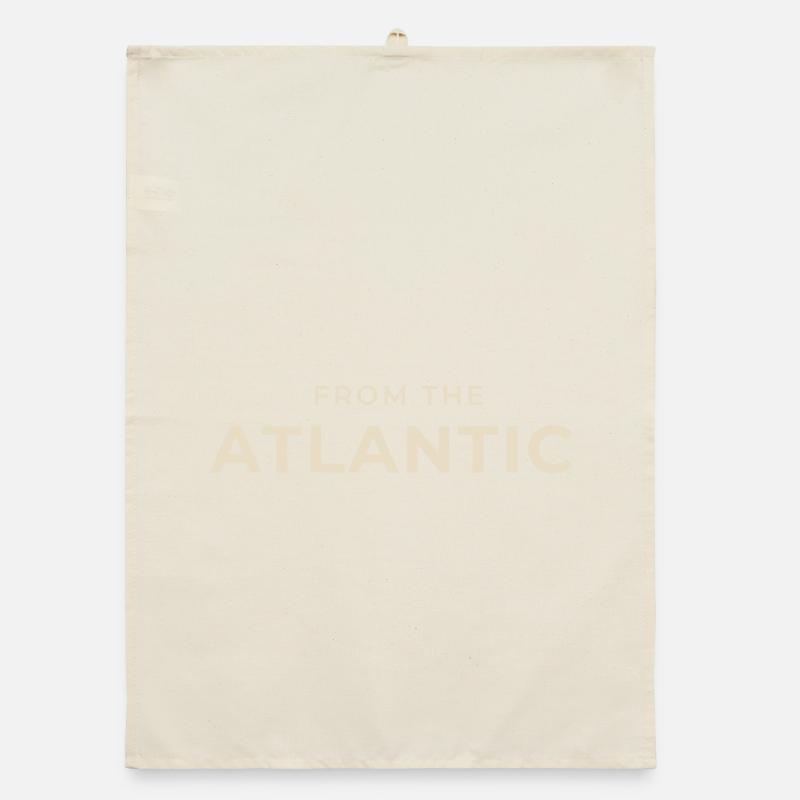 From the Atlantic Vintage Typography Organic dish towel