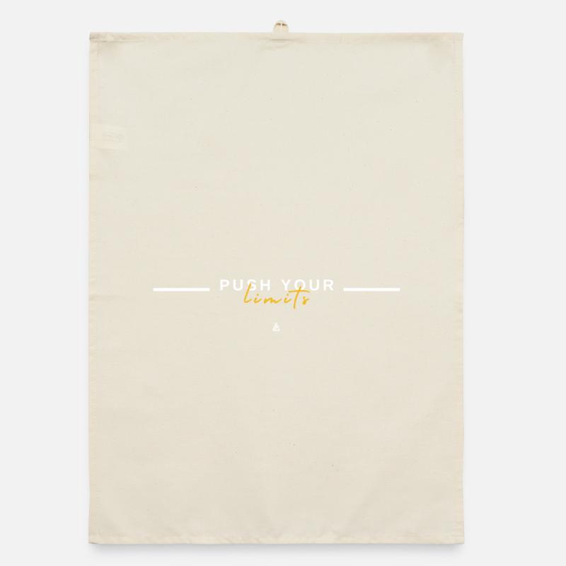 Push Your Limits — Discipline Mindset Design Organic dish towel