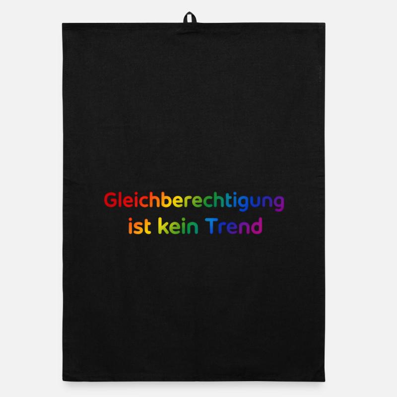 Equality is not a trend rainbow Organic dish towel