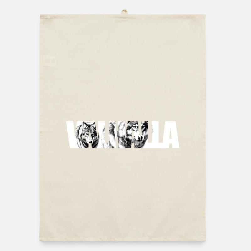 Wolfsruf Typography Organic dish towel