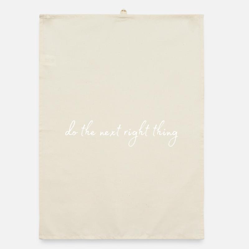 Do the next right thing Organic dish towel