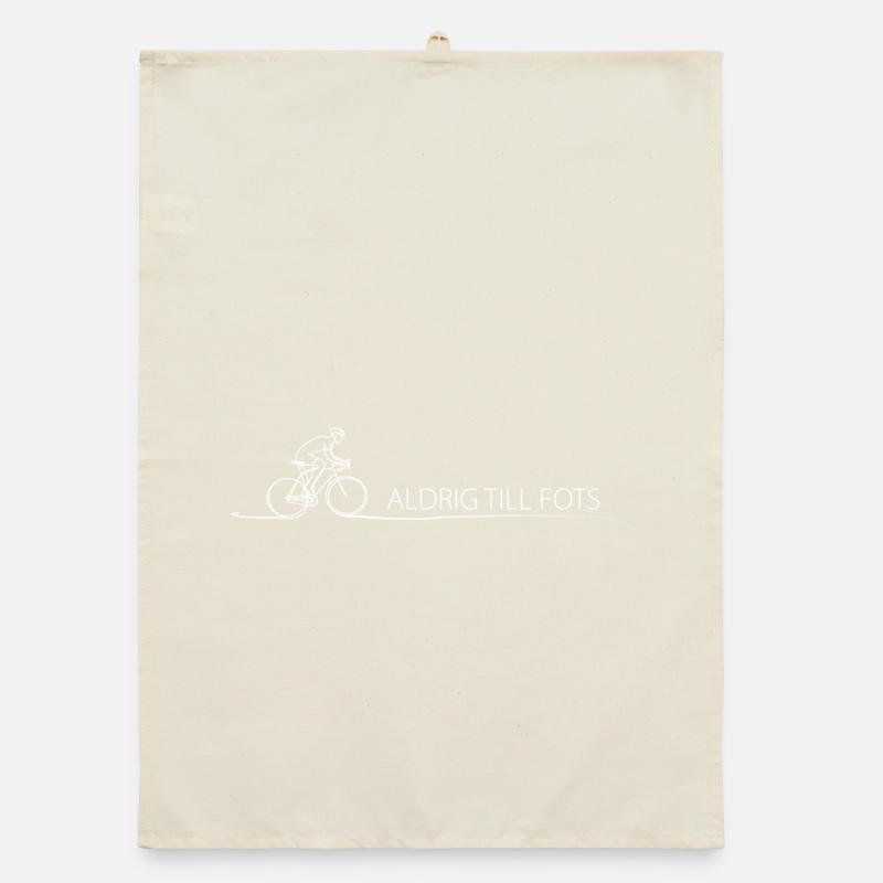 Cyclist Saying Gift Idea Bicycle Organic dish towel