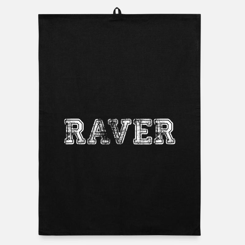 RAVER Rave Techno 90s 90s Torchon bio