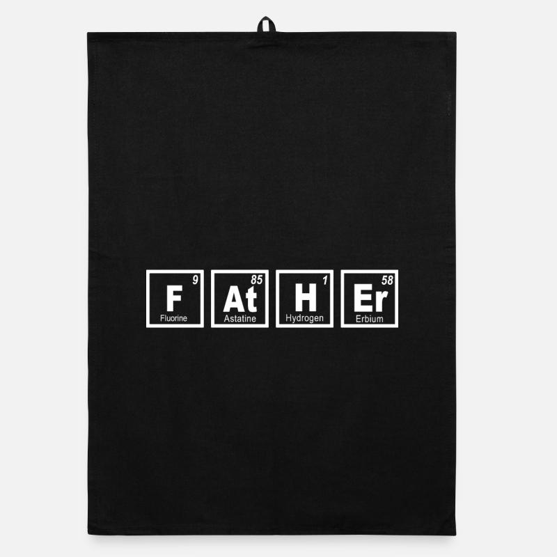 Father Periodic Table Organic dish towel
