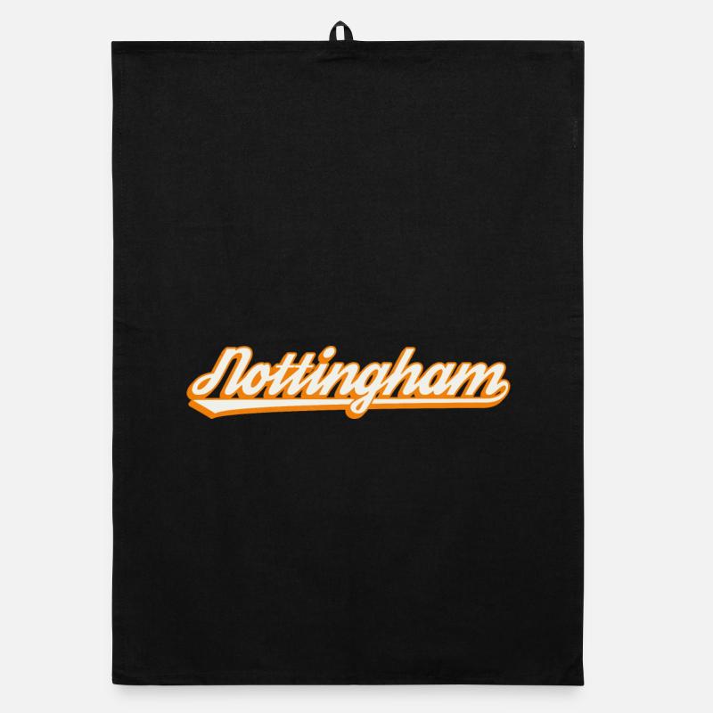 Écriture orange de Nottingham Torchon bio