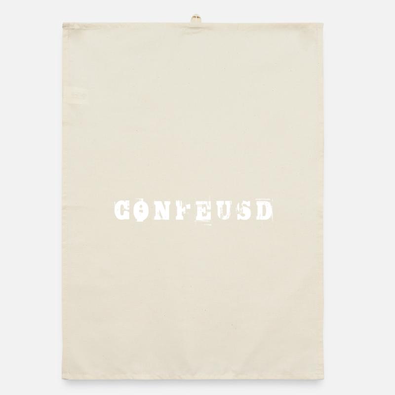 Confused Organic dish towel