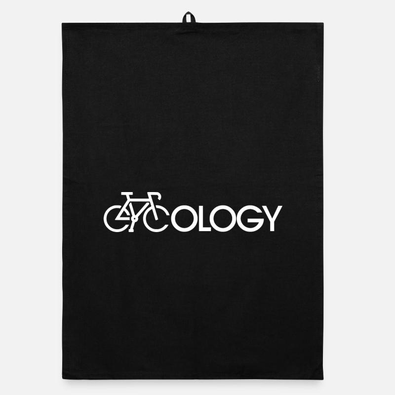 EcoCycle Bicycle Ecology Logo Torchon bio