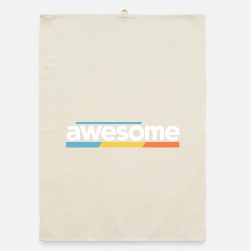 Awesome Typography Design Organic dish towel