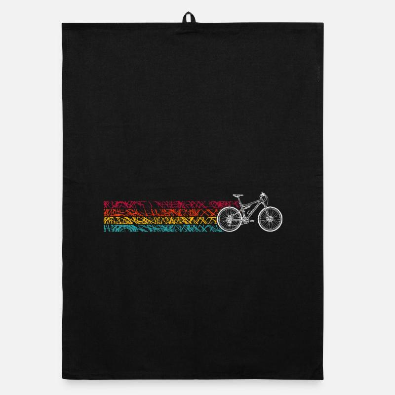 Conception de vélo arc-en-ciel LGBT Pride Torchon bio
