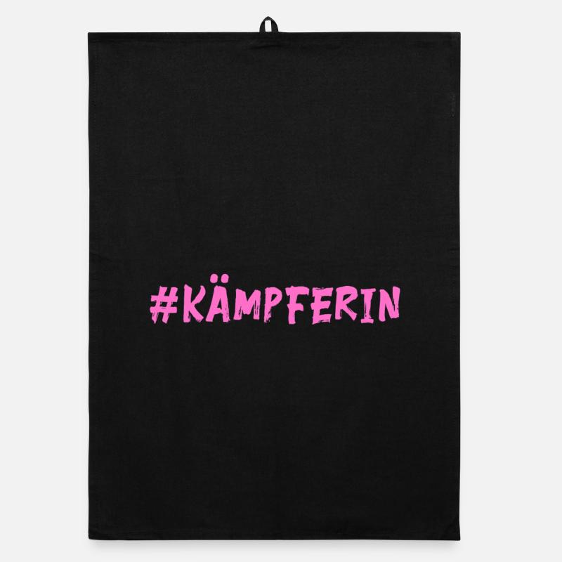 Kämpferin - Mut machen Organic Geschirrtuch