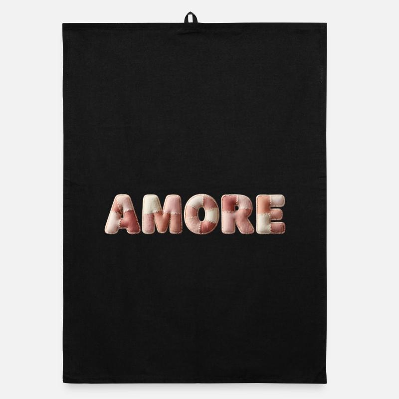 Amore Plüschstich Patchwork Geschenk Organic Geschirrtuch