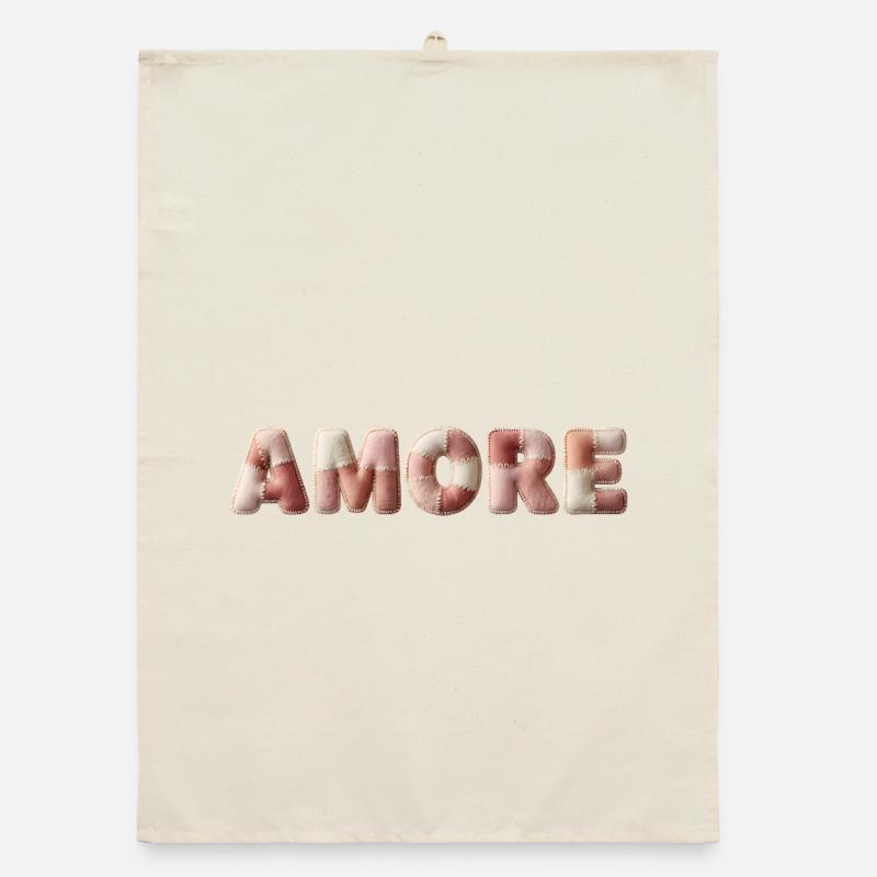 Amore Plush Stitch Patchwork Gift Organic dish towel