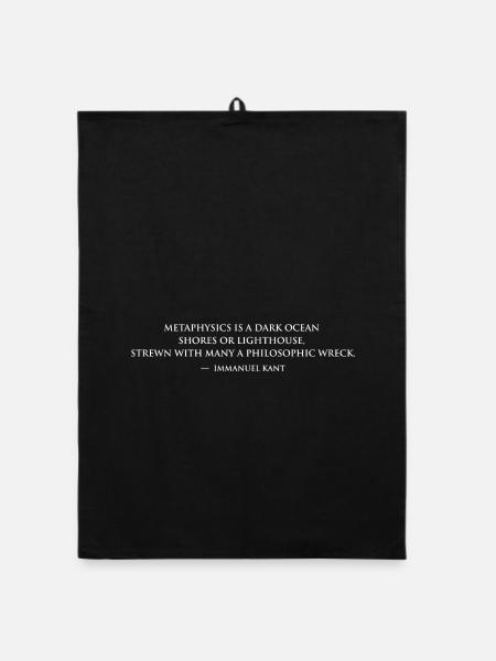 Immanuel Kant Zitat - Organic Geschirrtuch - Schwarz - Vorne
