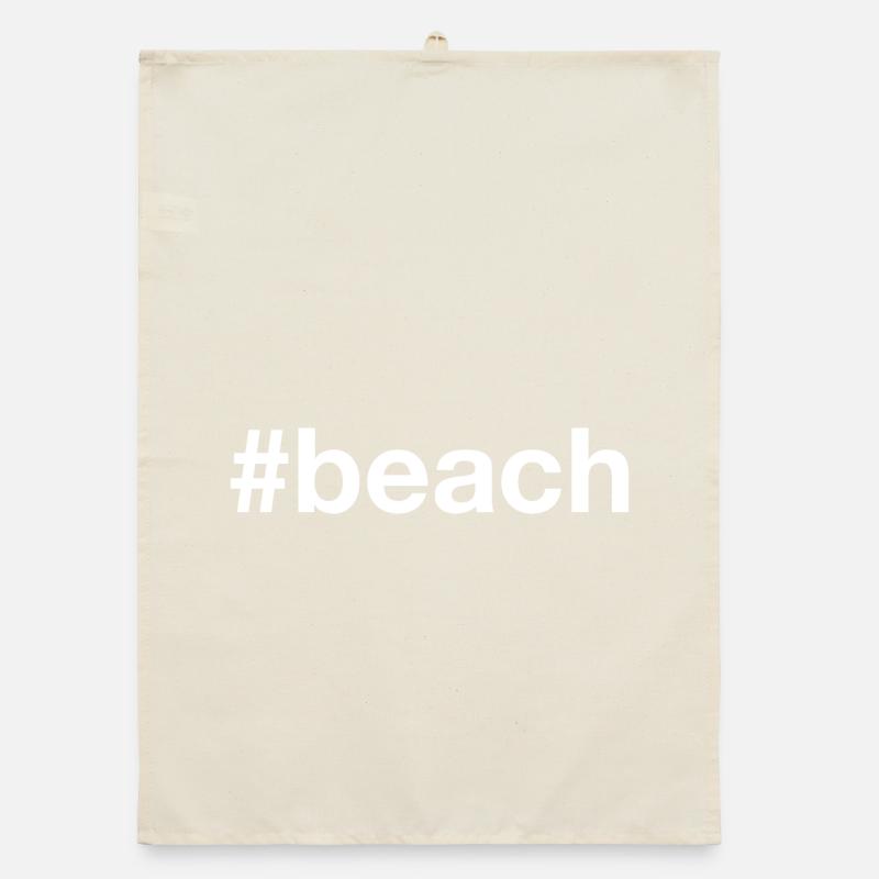 Hashtag de la plage Torchon bio